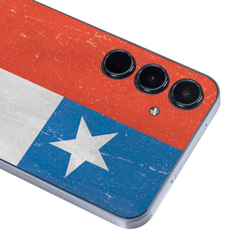 Chile Flag Distressed Galaxy A35 5G Skin